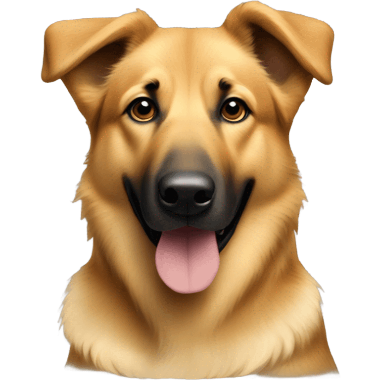 Cubby golden colored german Sheppard retriever mix emoji