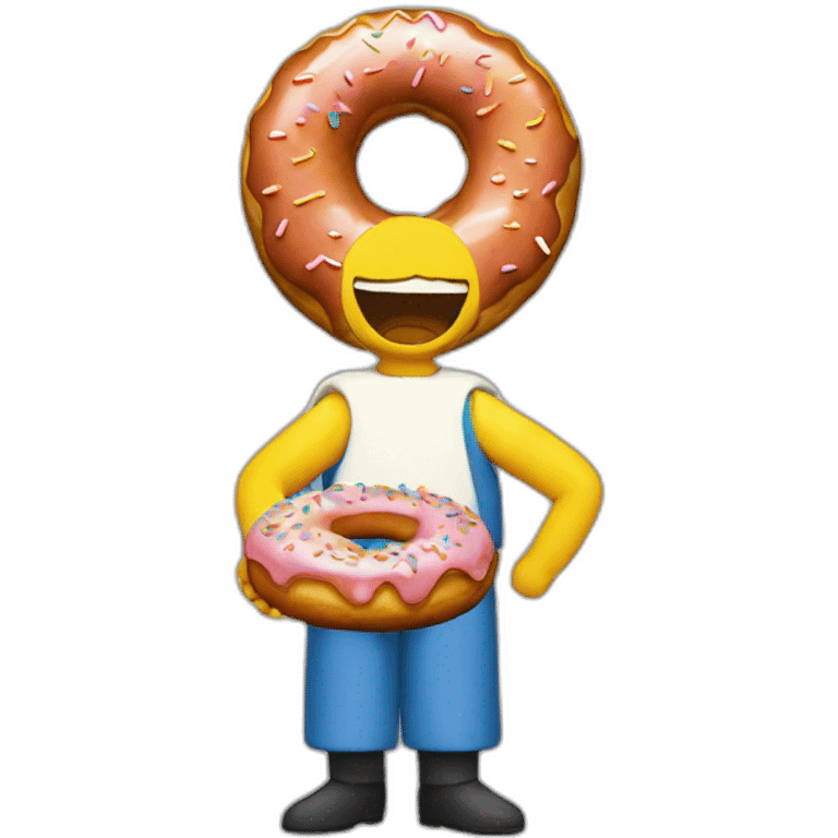 Marge with a donut emoji