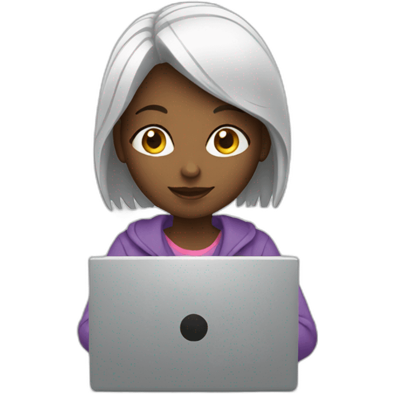 girl with laptop emoji