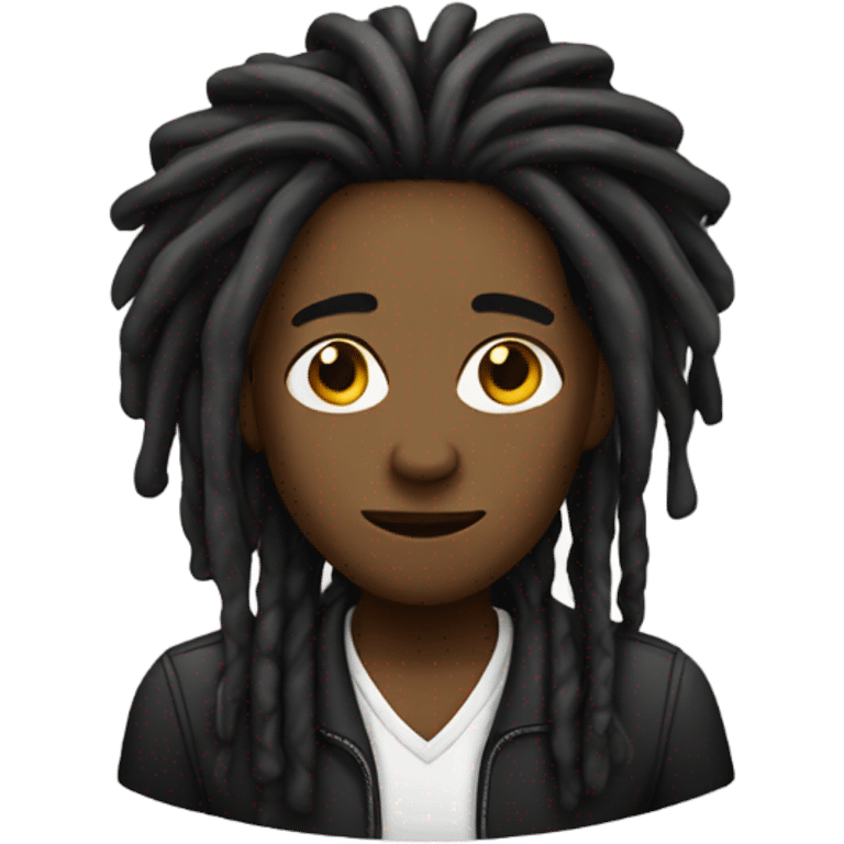 Black person with dreads emoji