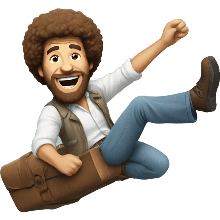 bob ross flying emoji