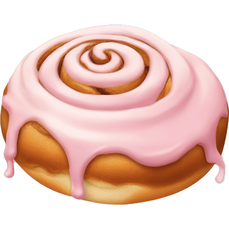 light pinkcinnamon roll emoji