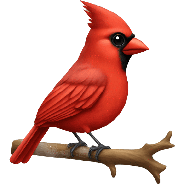 Cardinal bird emoji