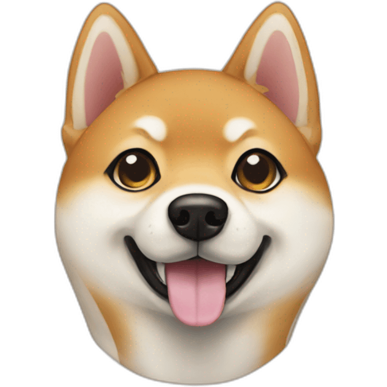 Shiba with suite emoji