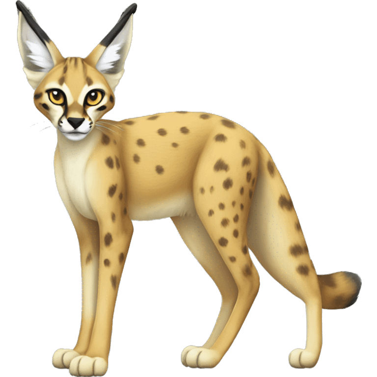 Sergal-Serval-Caracal-Vernid full body emoji