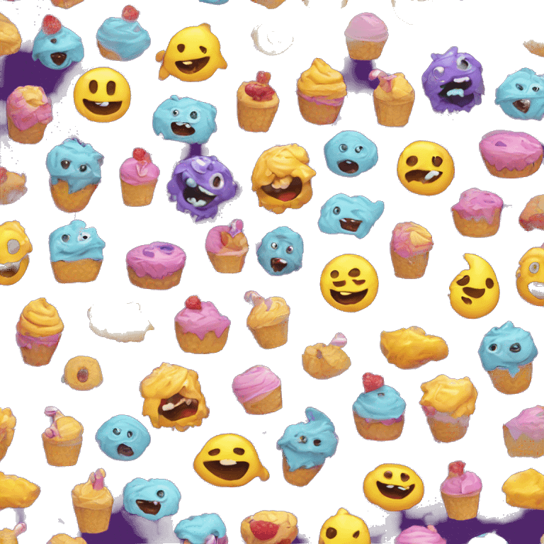 sweets in the form of monsters emoji