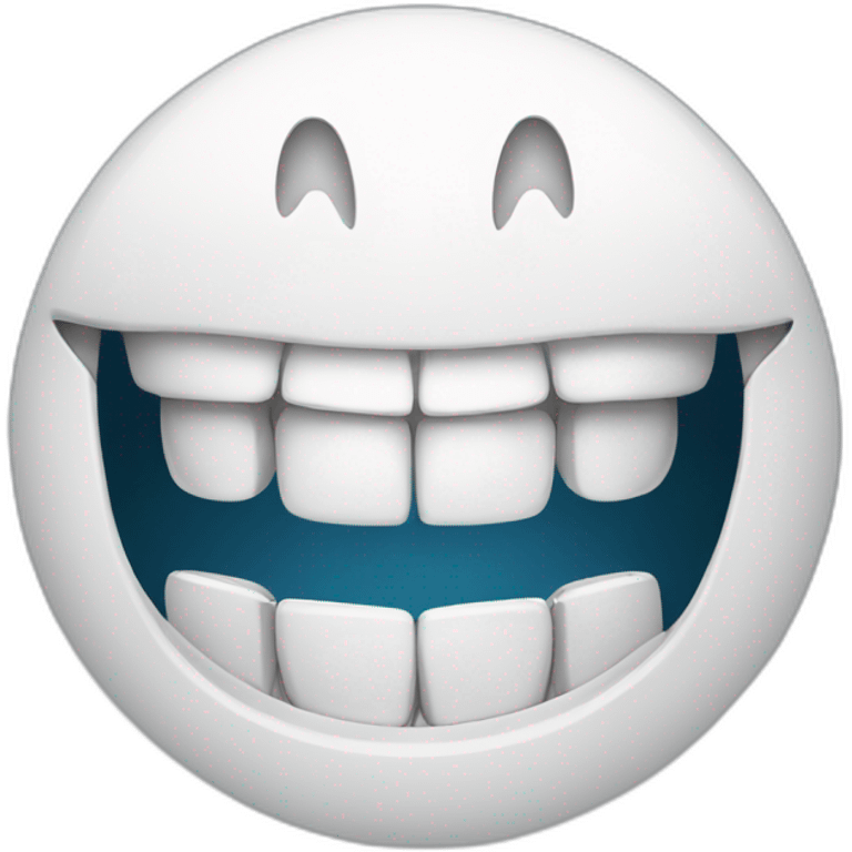 smile-emoji-with hyper realistic teeth emoji