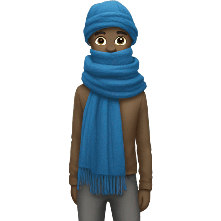 same scarf, just make it blue emoji