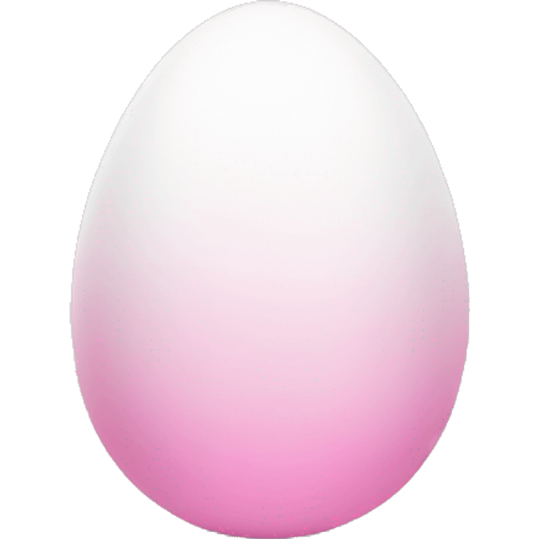 easter light pink white egg gradient emoji