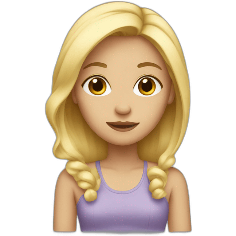 girl with blonde hair emoji