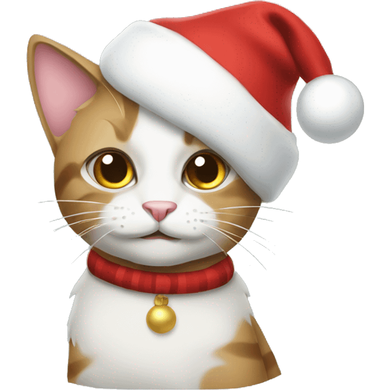 Christmas cat emoji