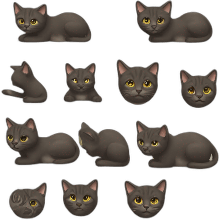 Кошка с киской emoji