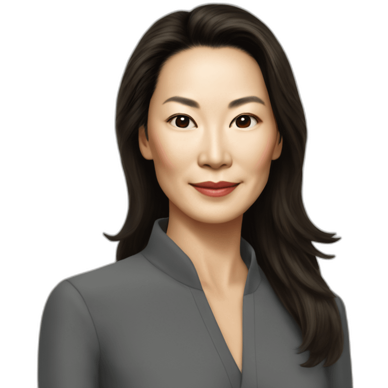 Front view of young-michelle-yeoh emoji