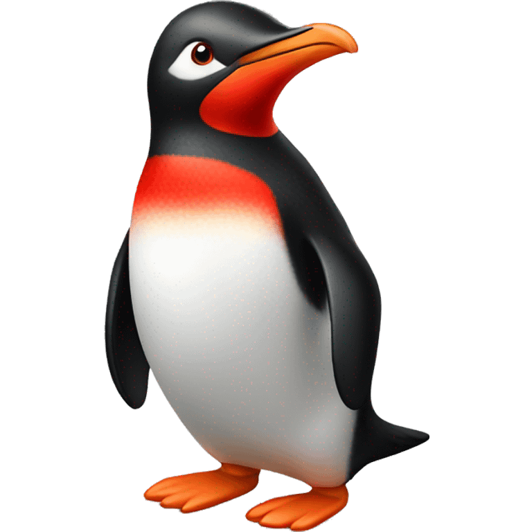 bright red pinguin emoji