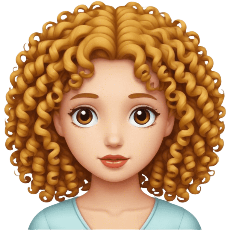 girl with curly hair emoji