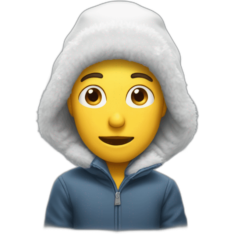 white snow cap emoji