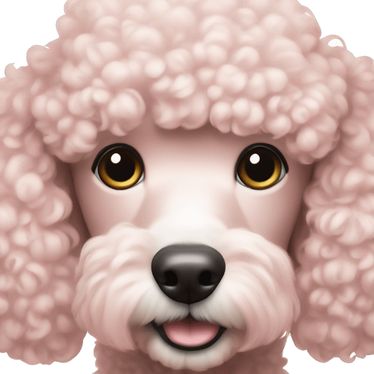 poodle soft pink color  emoji