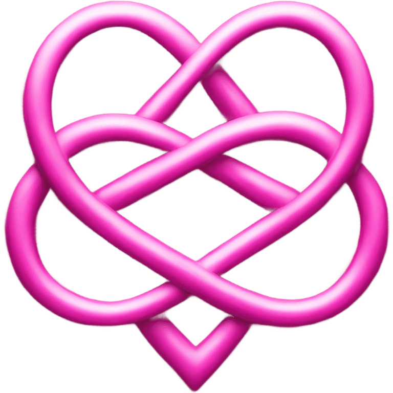 Infinity love pink  emoji