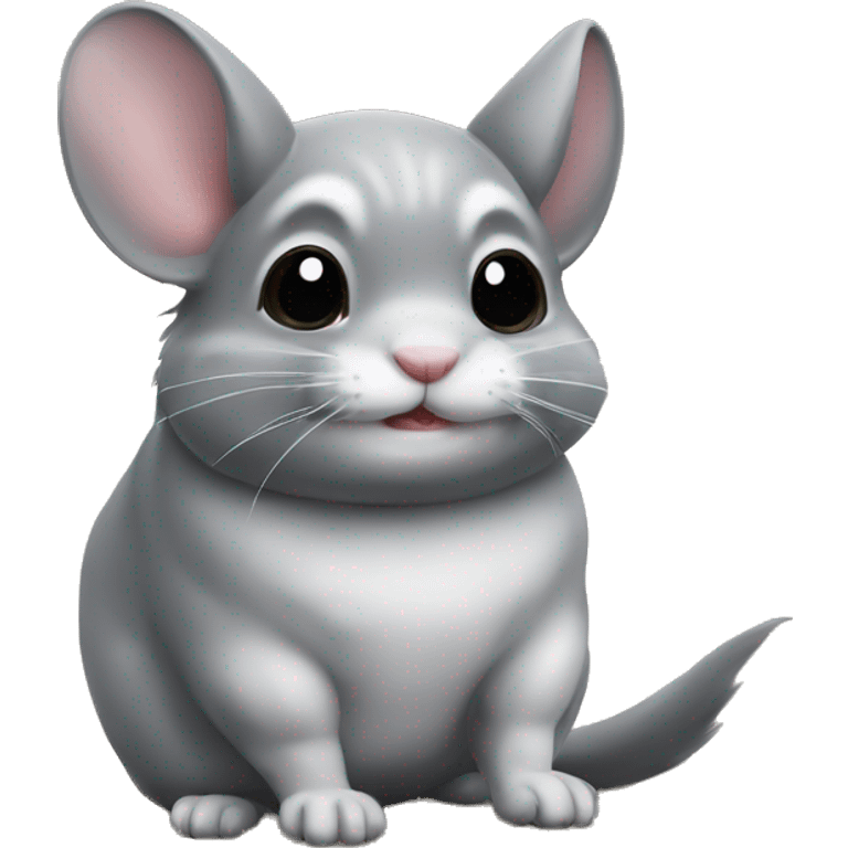 Chinchilla in bowl  emoji