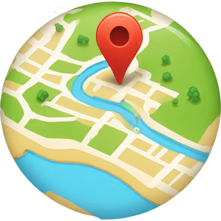 map with a pin emoji