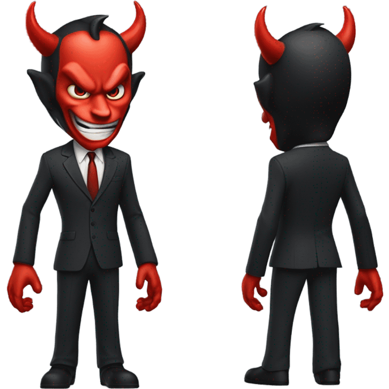 devil evil suit front and back emoji