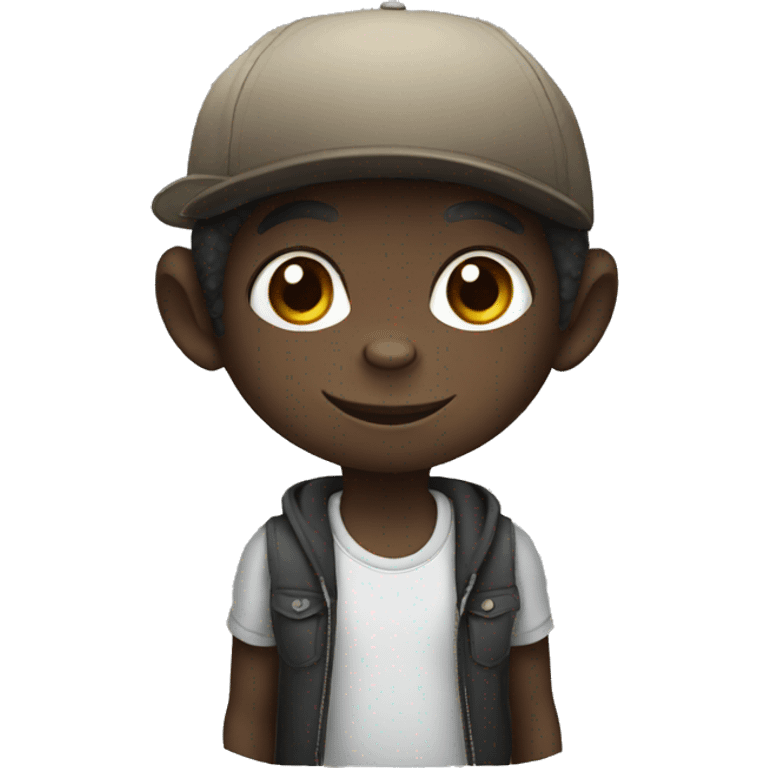 black monkey kid emoji