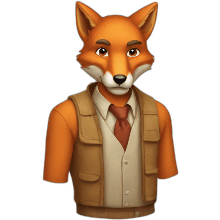 fox man computer genius emoji