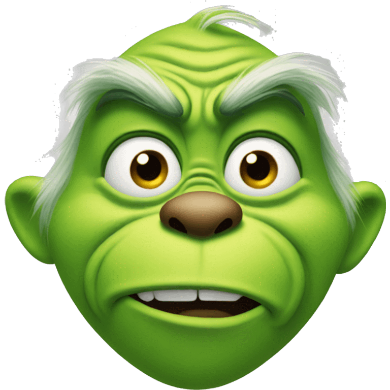 Grinch creepy emoji