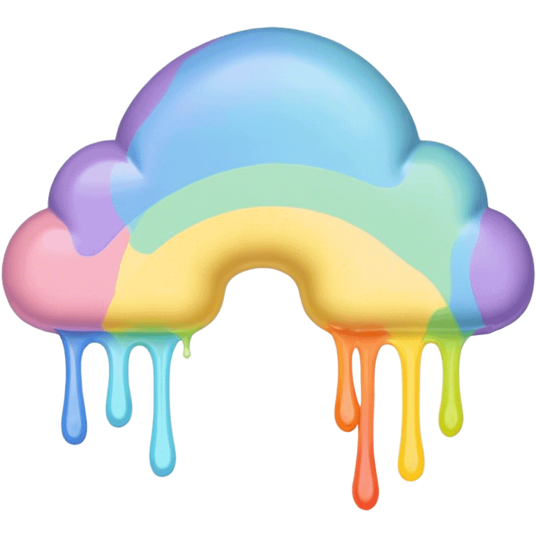 rainbow melted pastel emoji