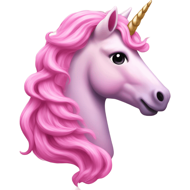 Pink unicorn  emoji