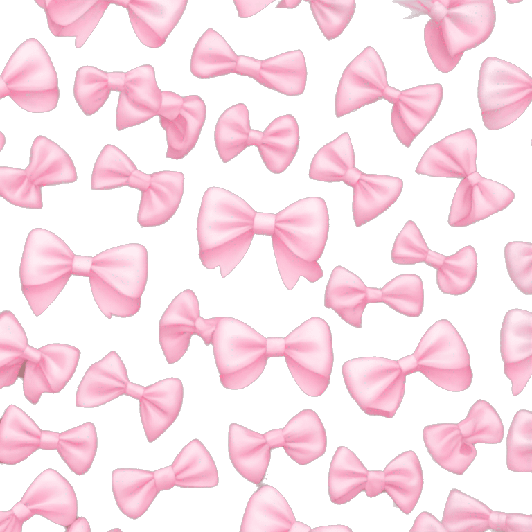 Light pink bows emoji