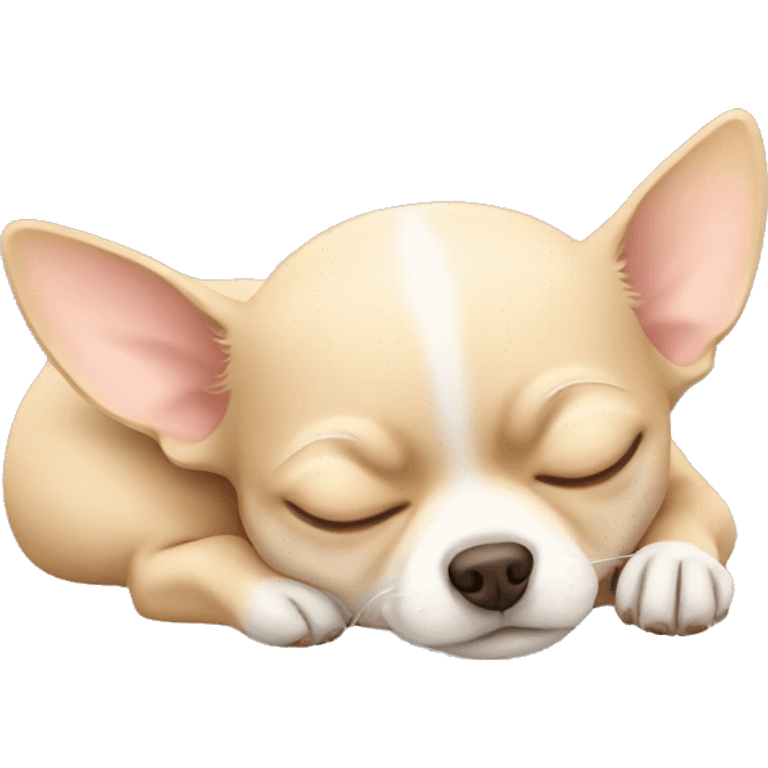 Sleeping all beige Chihuahua   emoji