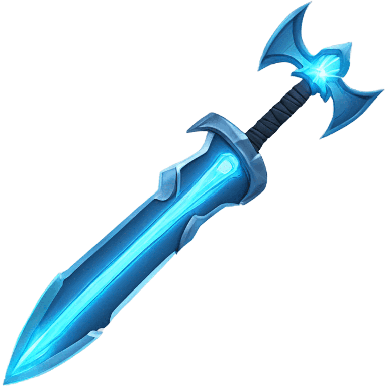 space multiblade sword-with-blue-ray-blade emoji