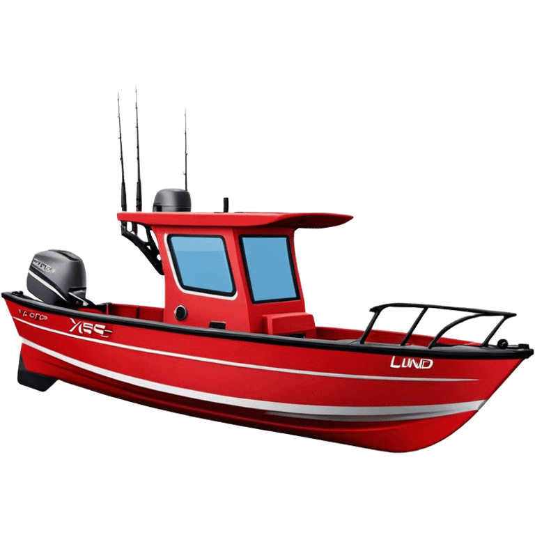 Fishing Boat - Lund 1775 Crossover XS (Model Year: 2022) (Iconic colour: Red with black trim) emoji