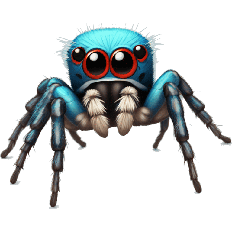 Cute colorful jumping spider  emoji