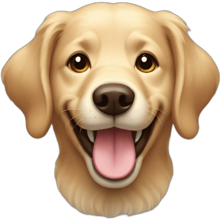 Happy retriver smiling emoji