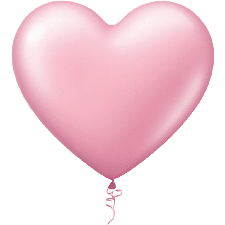 3 pastel pink heart balloons emoji