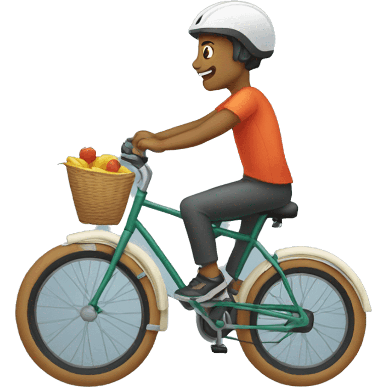 Yayi boni sur un vélo qui pourrait talon emoji