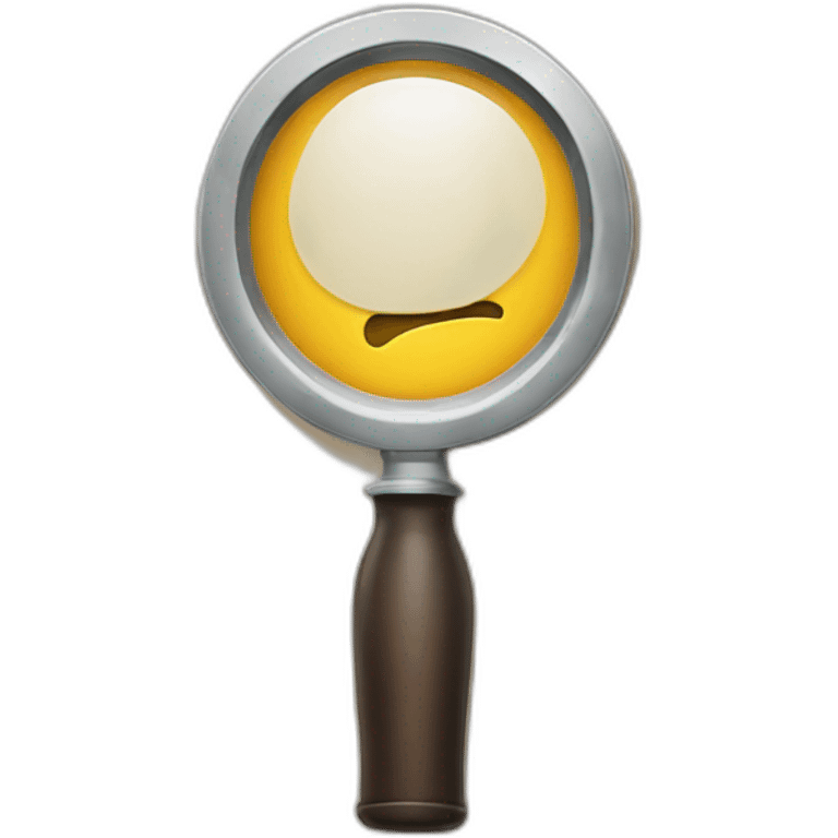 magnifying emoji