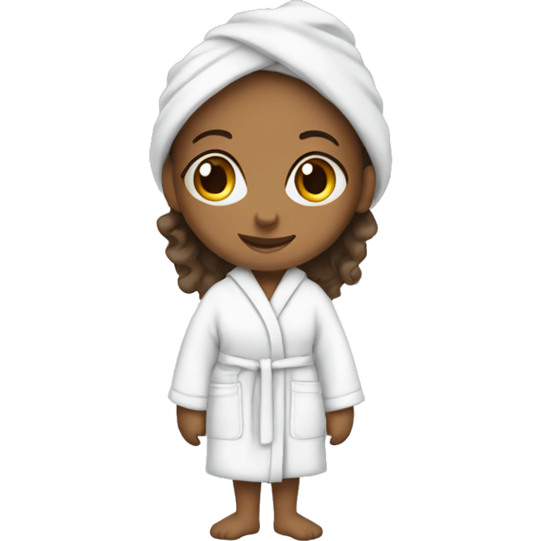 girl in a bathrobe emoji