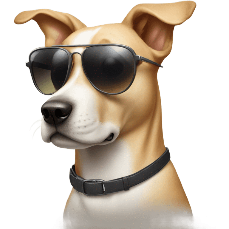 Dog with sunglasses emoji