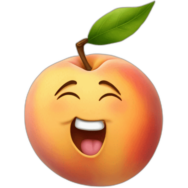 peach dancing emoji