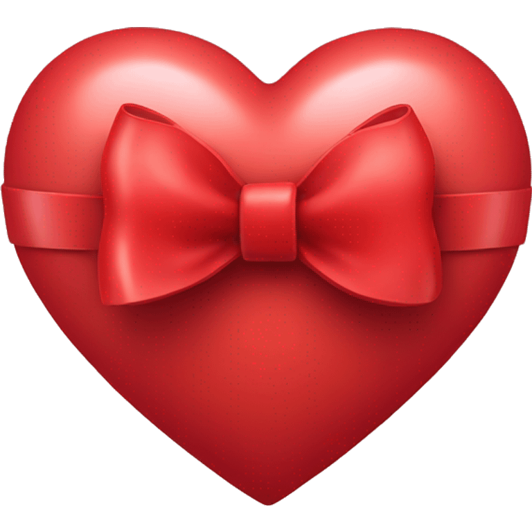 Red heart with a bow  emoji