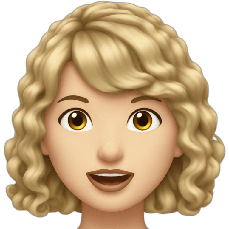 Taylor Swift singing emoji