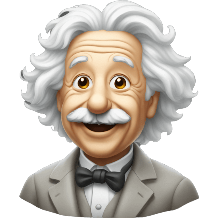 happy albert einstein celebrates emoji