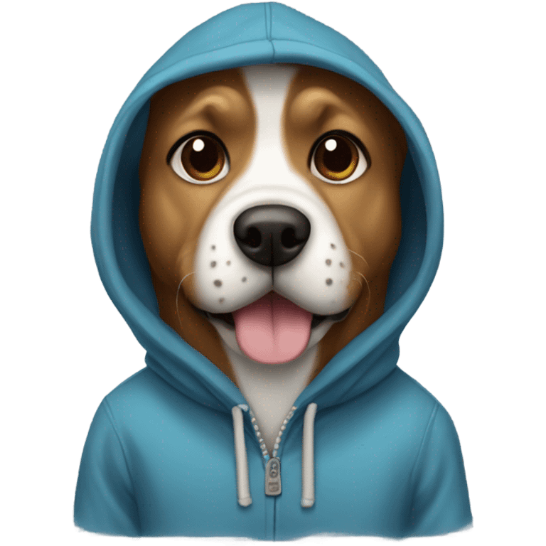 hoodie dog emoji