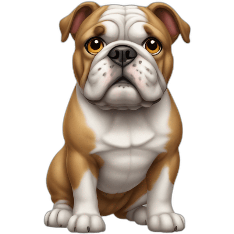 Dog Bulldog full-height emoji