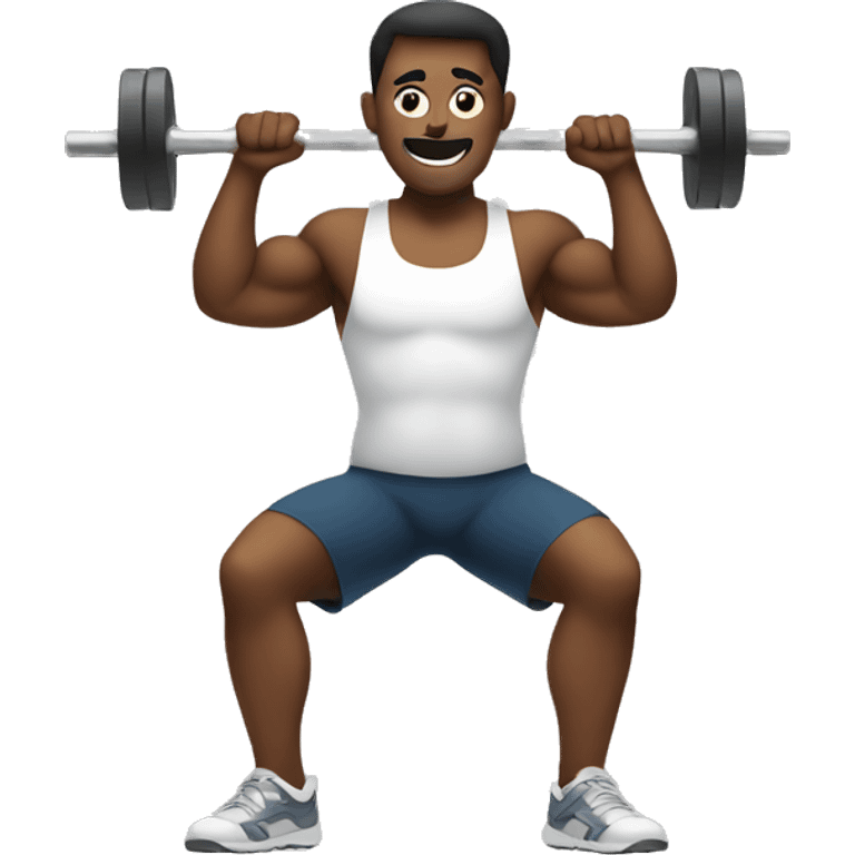 Lifting weights  emoji