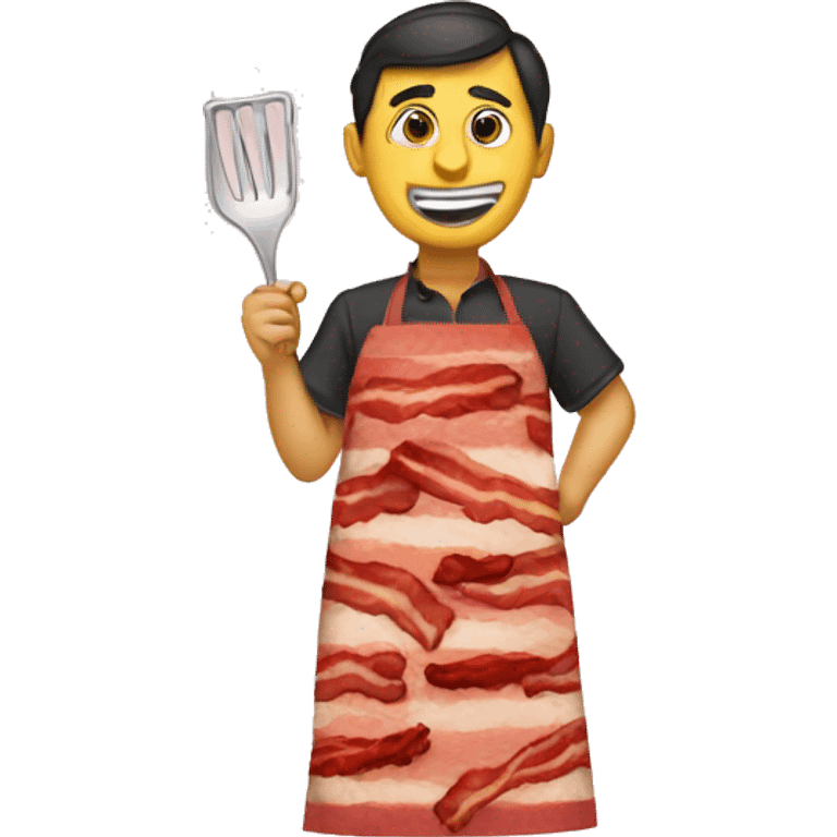 cooking apron bacon emoji