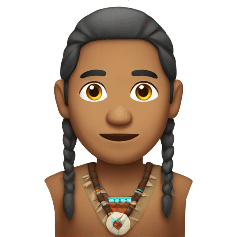 Native American man talking  emoji